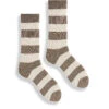 Lisa B - Rugby Stripe Crew Sock NEUTRAL