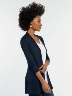 Lightweight Long Back Of The Chair Cardigan DARK INDIGO -Deals Clothing Shop S201191DIDPRODUCT 03