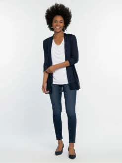 Lightweight Long Back Of The Chair Cardigan DARK INDIGO -Deals Clothing Shop S201191DIDPRODUCT 04