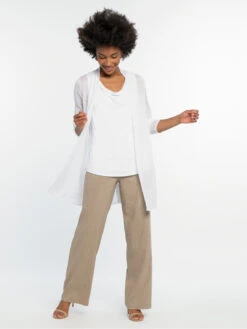 Lightweight Long Back Of The Chair Cardigan PAPER WHITE -Deals Clothing Shop S201191PWHPRODUCT 04