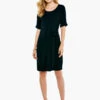 Eaze Tie Dress BLACK ONYX -Deals Clothing Shop S221216BLXPRODUCT 01
