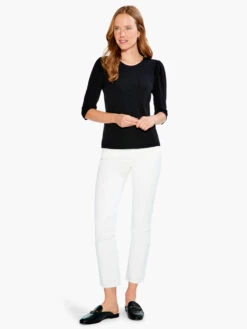 Drapey Rib Puff Sleeve Tee -Deals Clothing Shop S231009BLXPRODUCT 04