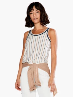 Neutral Striped Vital Tank NEUTRAL MULTI -Deals Clothing Shop S231118NUMPRODUCT 01