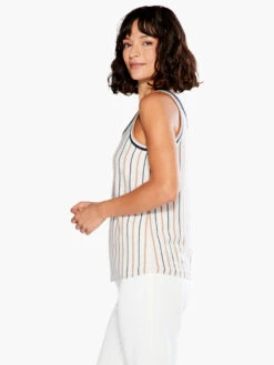 Neutral Striped Vital Tank NEUTRAL MULTI -Deals Clothing Shop S231118NUMPRODUCT 02