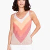 Sun Ray Crochet Tank ORANGE MULTI -Deals Clothing Shop S231122ORMPRODUCT 01