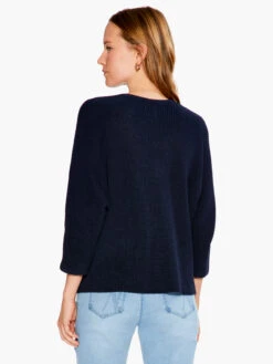 Relaxed Shaker Knit Sweater DARK INDIGO -Deals Clothing Shop S231123DIDPRODUCT 03