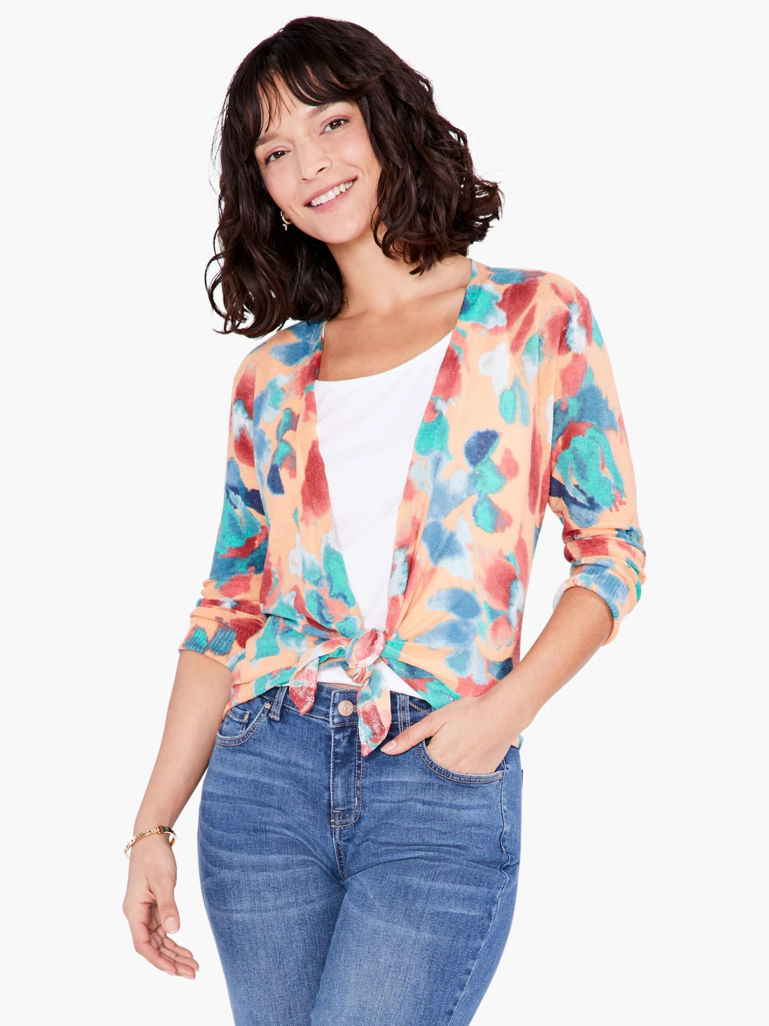 Terrace 4-Way Cardigan ORANGE MULTI 4 Terrace 4-Way Cardigan ORANGE MULTI - Image 2