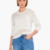 Placed Pointelle Sweater COBBLESTONE -Deals Clothing Shop S231148CBSPRODUCT 01