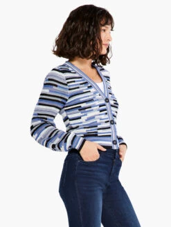Crochet Blues Cardigan BLUE MULTI -Deals Clothing Shop S231157BLTPRODUCT 02