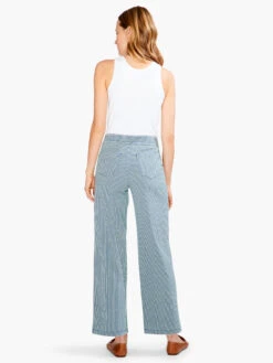 Railroad Stripe Wide-Leg Pant BLUE MULTI -Deals Clothing Shop S231301BLTPRODUCT 03