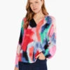 Abstract Art Top PINK MULTI