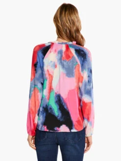 Abstract Art Top PINK MULTI -Deals Clothing Shop S231609PKMPRODUCT 03
