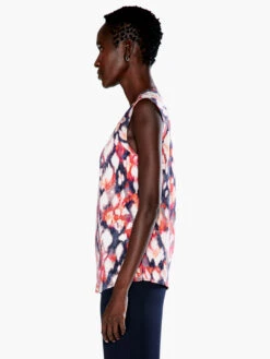 Floral Ikat Live In Tank BLUE MULTI 7 Floral Ikat Live In Tank BLUE MULTI -Deals Clothing Shop S231624BLTPRODUCT 02