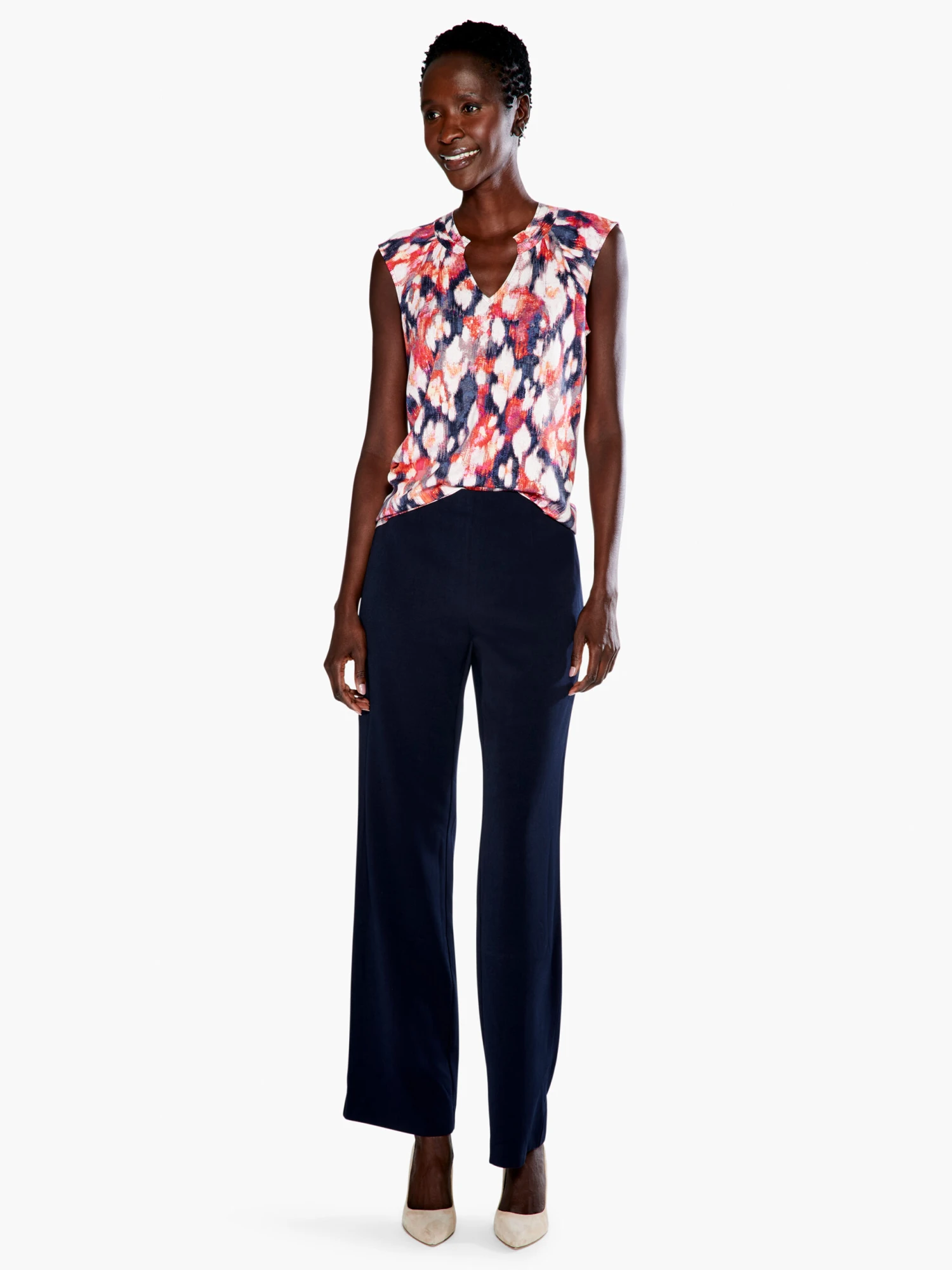 Floral Ikat Live In Tank BLUE MULTI 6 Floral Ikat Live In Tank BLUE MULTI - Image 4