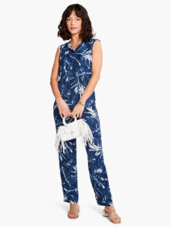 Vintage Botanical Tank BLUE MULTI -Deals Clothing Shop S231633BLTPRODUCT 04