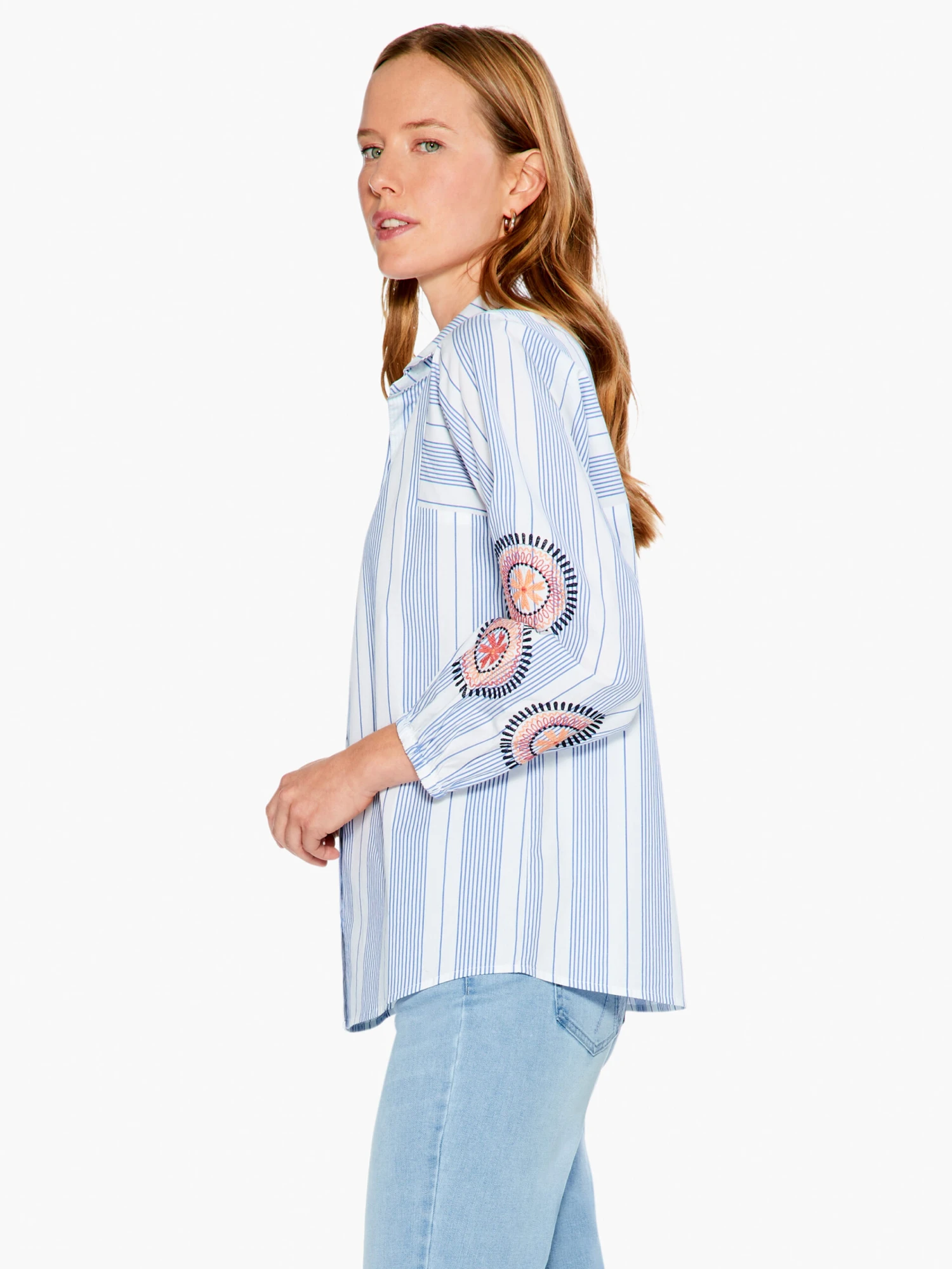 Embroidered Skies Shirt BLUE MULTI 4 Embroidered Skies Shirt BLUE MULTI - Image 2