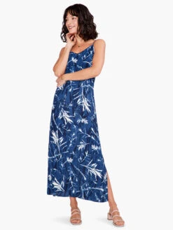 Vintage Botanical Slip Dress BLUE MULTI