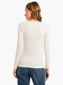 Perfect Knit Rib Long Sleeve V Neck SHELL -Deals Clothing Shop W231032SHLPRODUCT 03