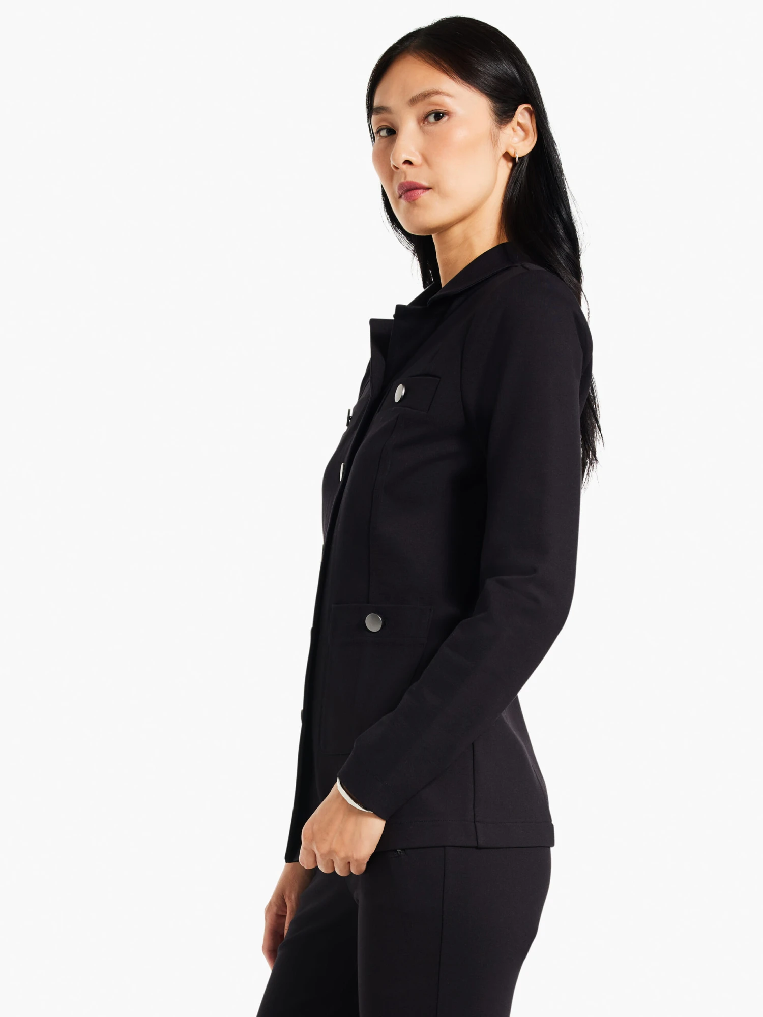 Ponte Knit Jacket BLACK ONYX 4 Ponte Knit Jacket BLACK ONYX - Image 2