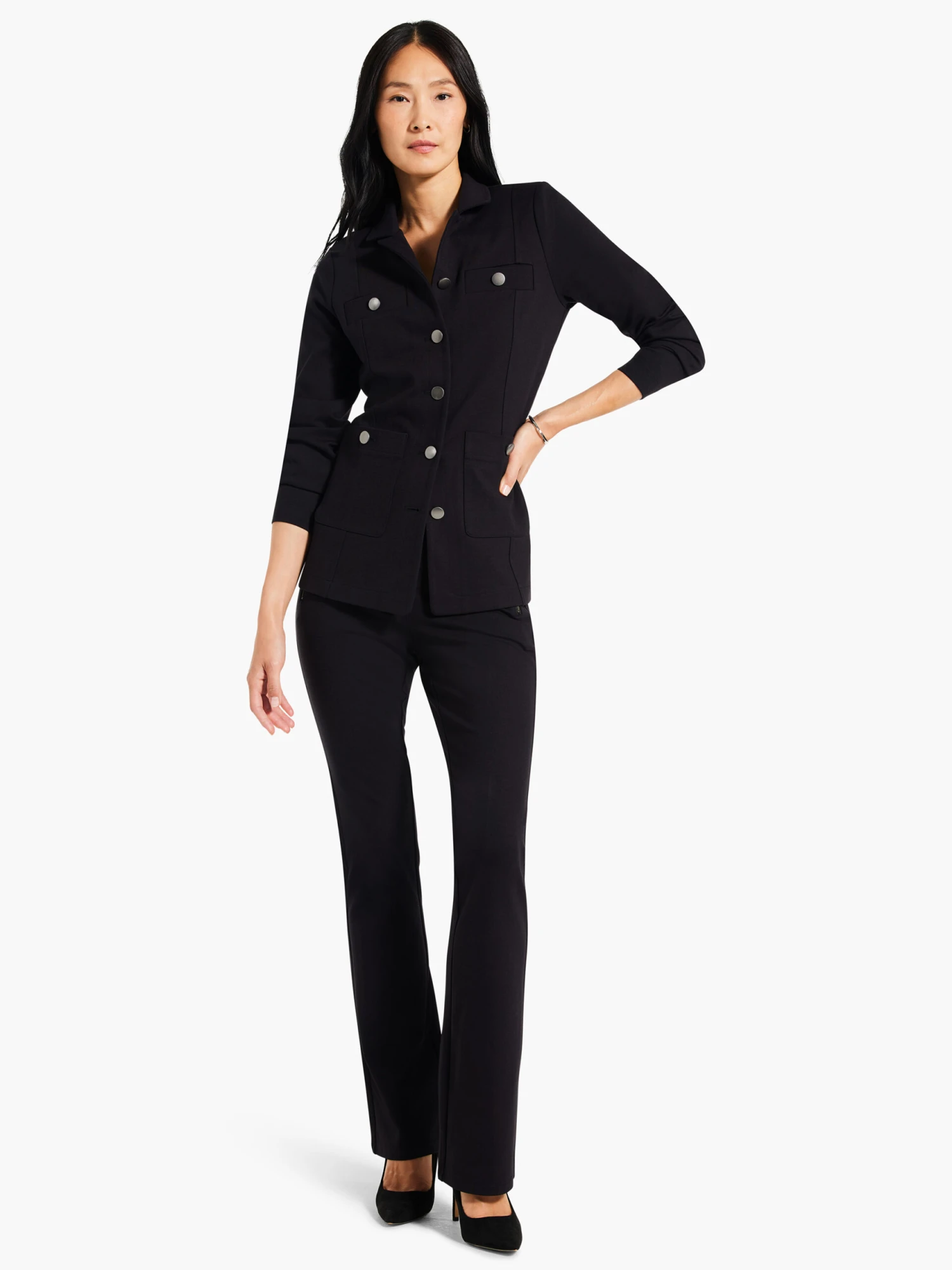 Ponte Knit Jacket BLACK ONYX 6 Ponte Knit Jacket BLACK ONYX - Image 4