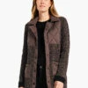Quilted Knit Coat BLACK MULTI 1 Quilted Knit Coat BLACK MULTI -Deals Clothing Shop W231106BLMPRODUCT 01
