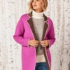 Cool Nights Reversible Knit Jacket VIVID MAGENTA -Deals Clothing Shop W231142VMGPRODUCT 01A