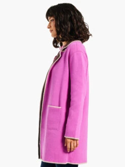 Cool Nights Reversible Knit Jacket VIVID MAGENTA -Deals Clothing Shop W231142VMGPRODUCT 02