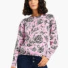 Petal Dot Femme Sleeve Sweater PINK MULTI -Deals Clothing Shop W231146PKMPRODUCT 01