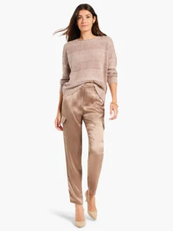 Mesh Mix Sweater STUCCO -Deals Clothing Shop W231163SCCPRODUCT 04