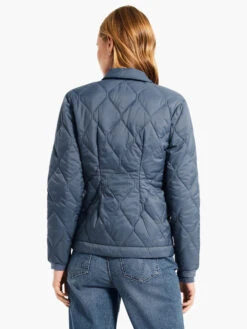 Knit Trim Puffer Jacket BLUE WAVES -Deals Clothing Shop W231171BLVPRODUCT 03