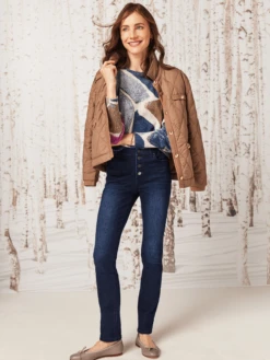 Printed Tiles Femme Sleeve Sweater BLUE MULTI -Deals Clothing Shop W231176BLMPRODUCT 05A