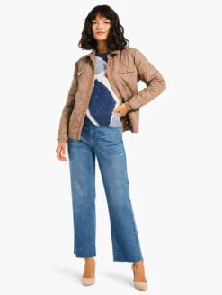 Printed Tiles Femme Sleeve Sweater BLUE MULTI -Deals Clothing Shop W231176BLTPRODUCT 04