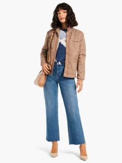 Printed Tiles Femme Sleeve Sweater BLUE MULTI -Deals Clothing Shop W231176BLTPRODUCT 05