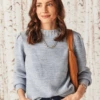 Waffle Stitch Sweater -Deals Clothing Shop W231190BGLPRODUCT 01A