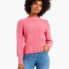 Waffle Stitch Sweater GRENADINE -Deals Clothing Shop W231190GRDPRODUCT 01