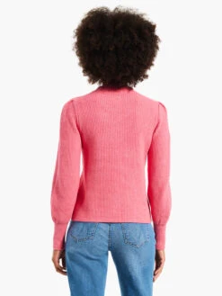 Waffle Stitch Sweater GRENADINE -Deals Clothing Shop W231190GRDPRODUCT 03