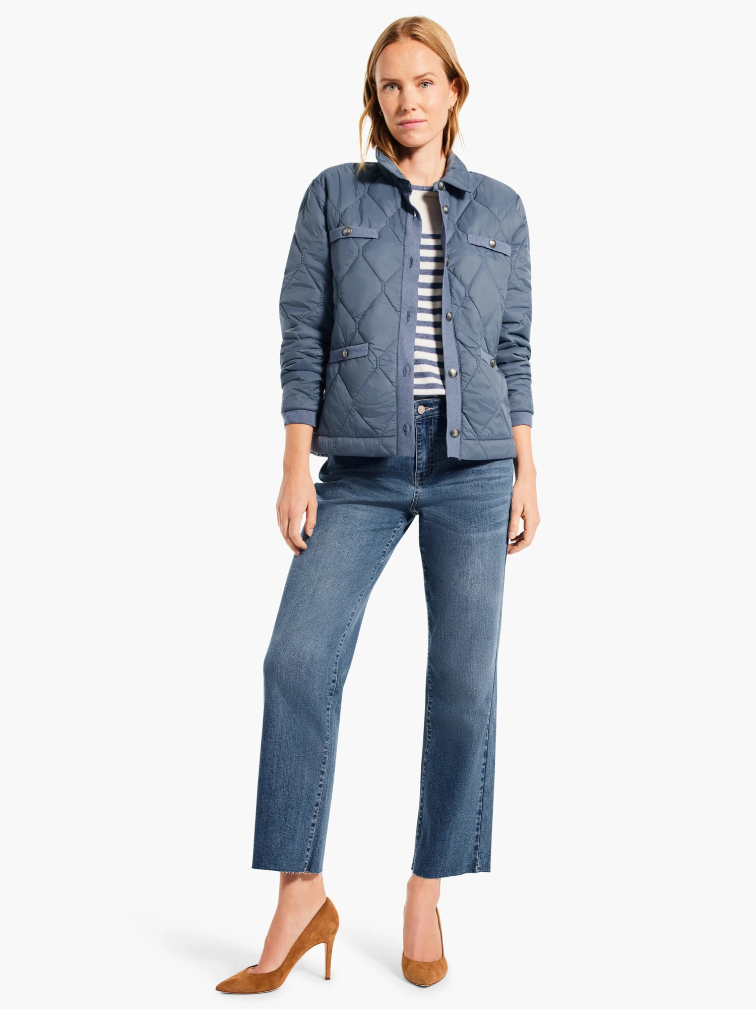 Striped Femme Sleeve Sweater BLUE MULTI 6 Striped Femme Sleeve Sweater BLUE MULTI - Image 4