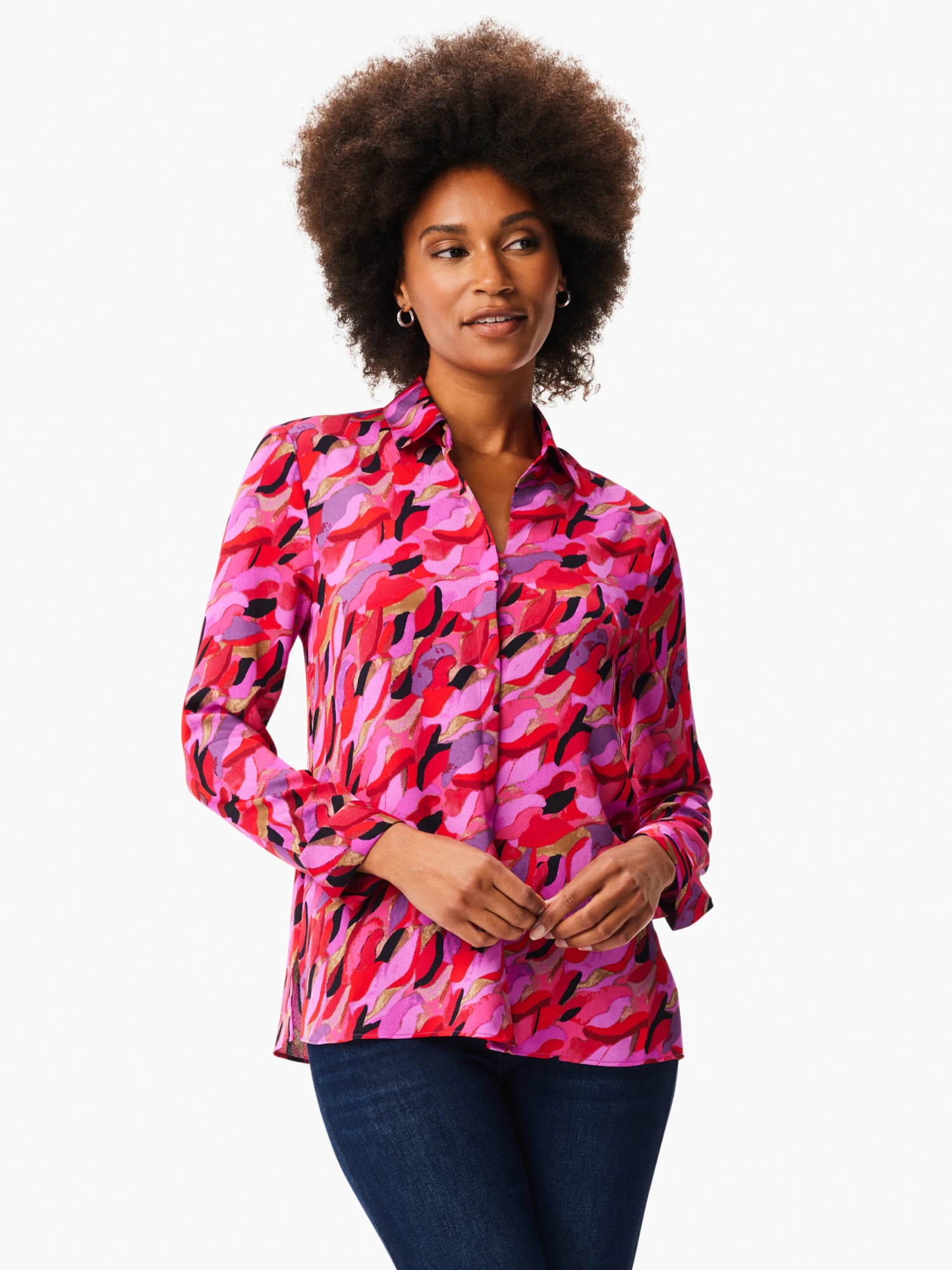 Petal Splash Shirt PINK MULTI 4 Petal Splash Shirt PINK MULTI - Image 2