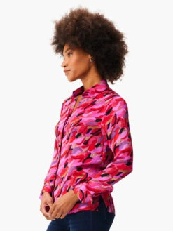 Petal Splash Shirt PINK MULTI 9 Petal Splash Shirt PINK MULTI -Deals Clothing Shop W231688PKMPRODUCT 02