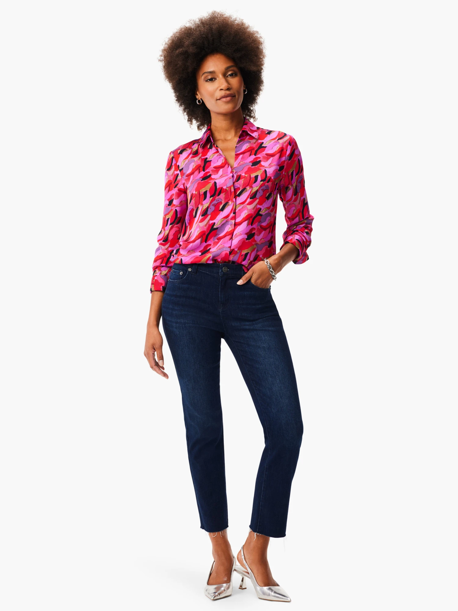 Petal Splash Shirt PINK MULTI 7 Petal Splash Shirt PINK MULTI - Image 5