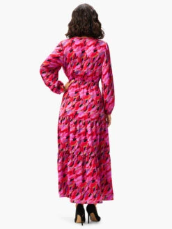 Petal Splash Dress PINK MULTI -Deals Clothing Shop W231906PKMPRODUCT 03